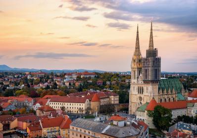 Zagreb, Kroatien: Julmarknad i Zagreb