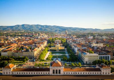 Zagreb, Kroatien: Julmarknad i Zagreb