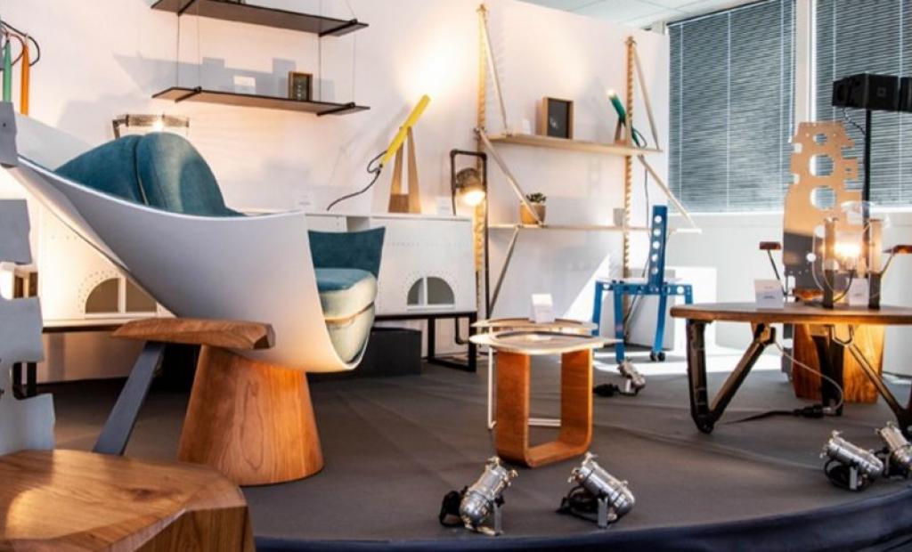 Gamla flygplansdelar blir designmöbler