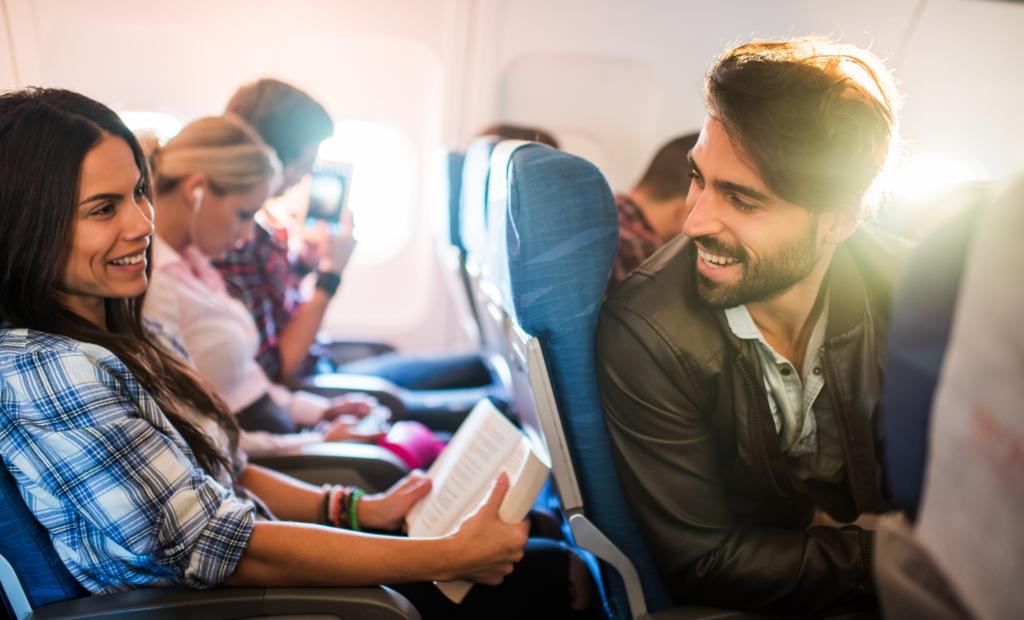 1 av 50 resenärer hittar sitt livs kärlek på flyget