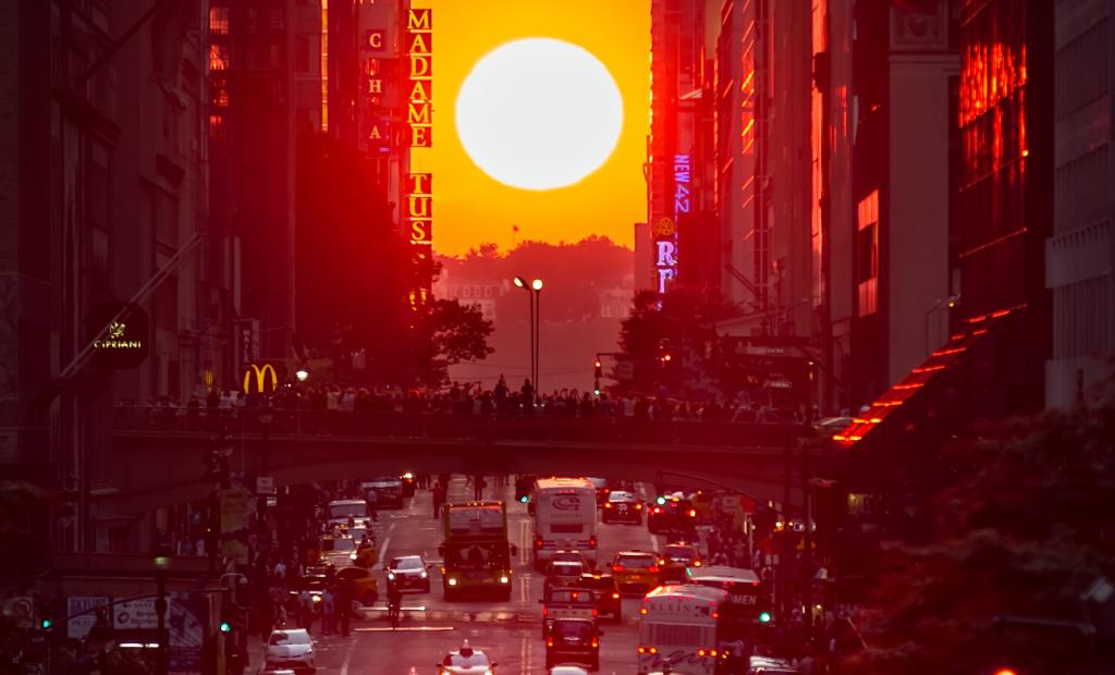 New York, USA: Bildspel: I helgen kan du se unika Manhattanhenge