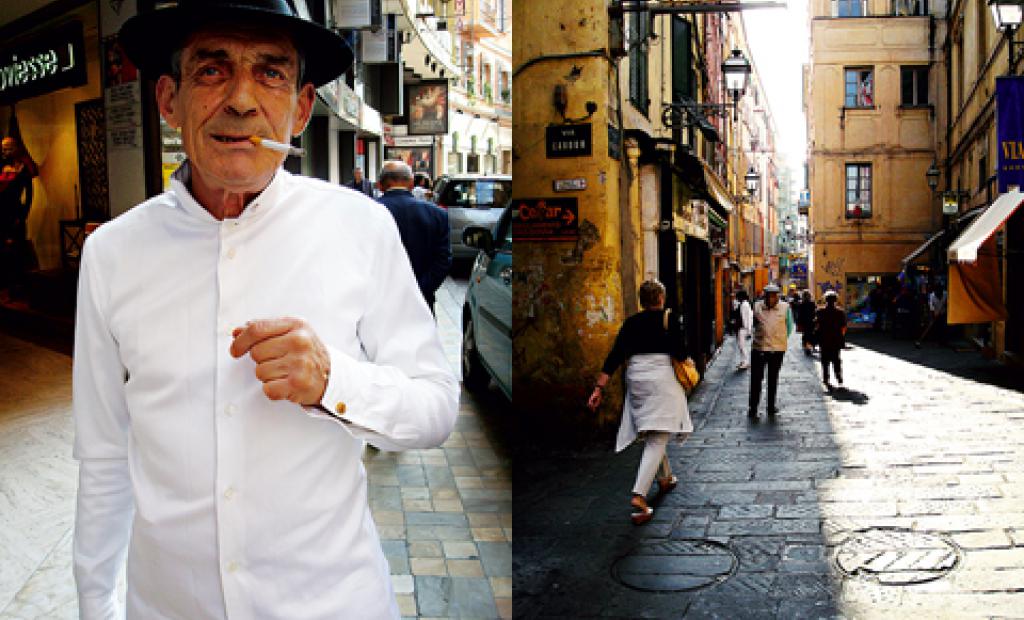 Ligurien, Italien: Palmblad & rosor i San Remo