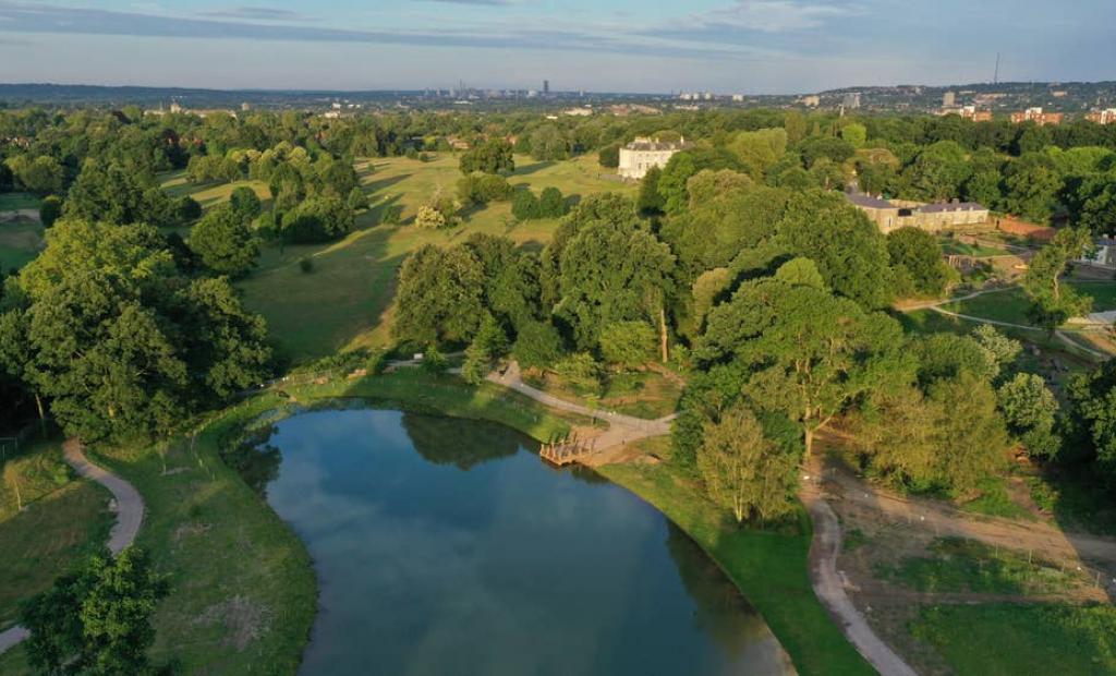 London, Storbritannien: Hett i London: Beckenham Place Park