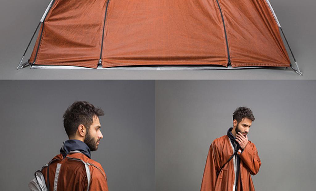 Jackan som också är ett tält 