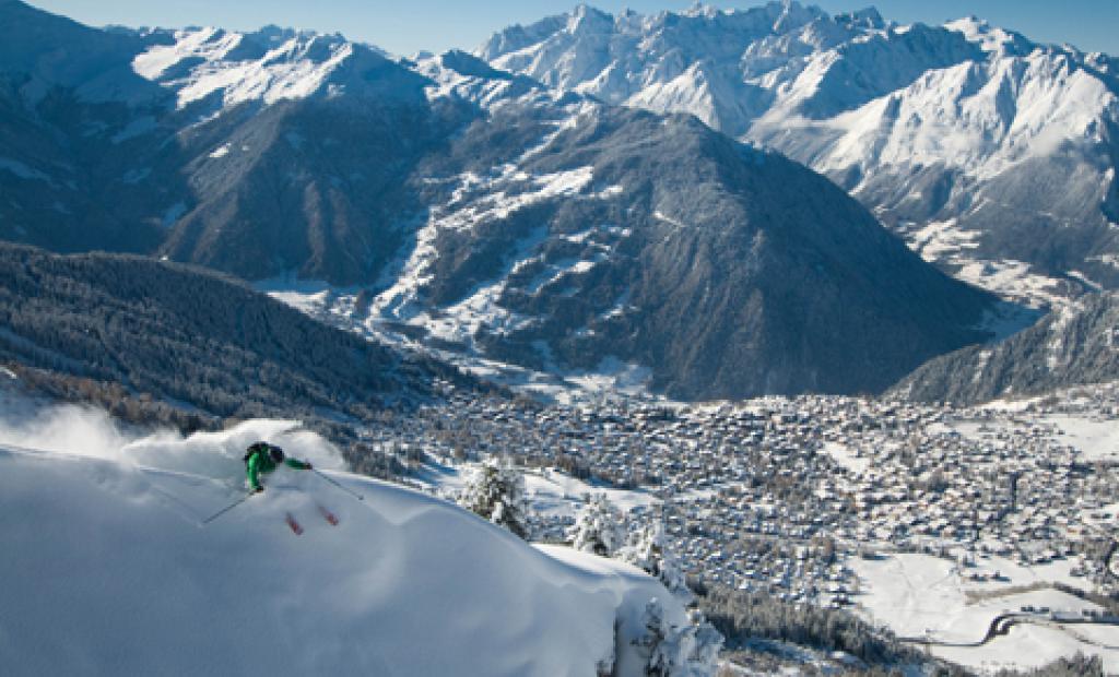 Verbier, Schweiz: Verbiers vinterunderland