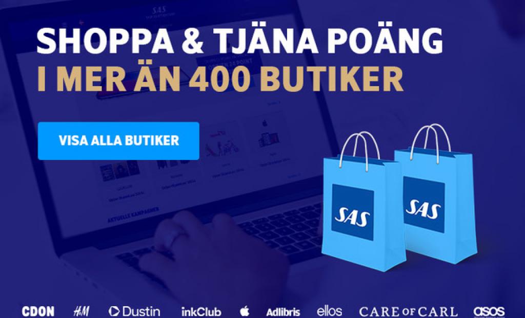 Shoppa online och tjäna EuroBonus-poäng